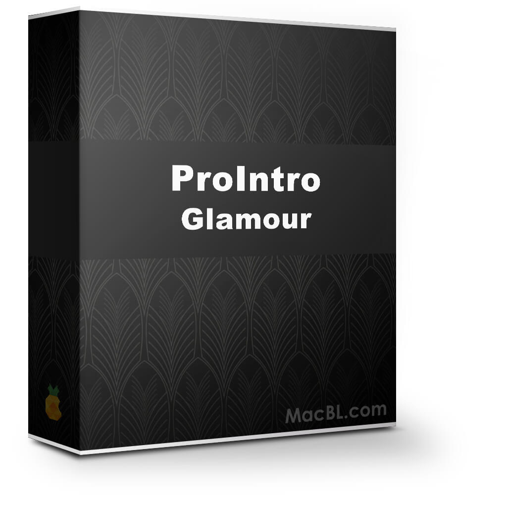 ProIntro Glamour 1.0 时尚奢华婚礼颁奖文字标题字幕动画