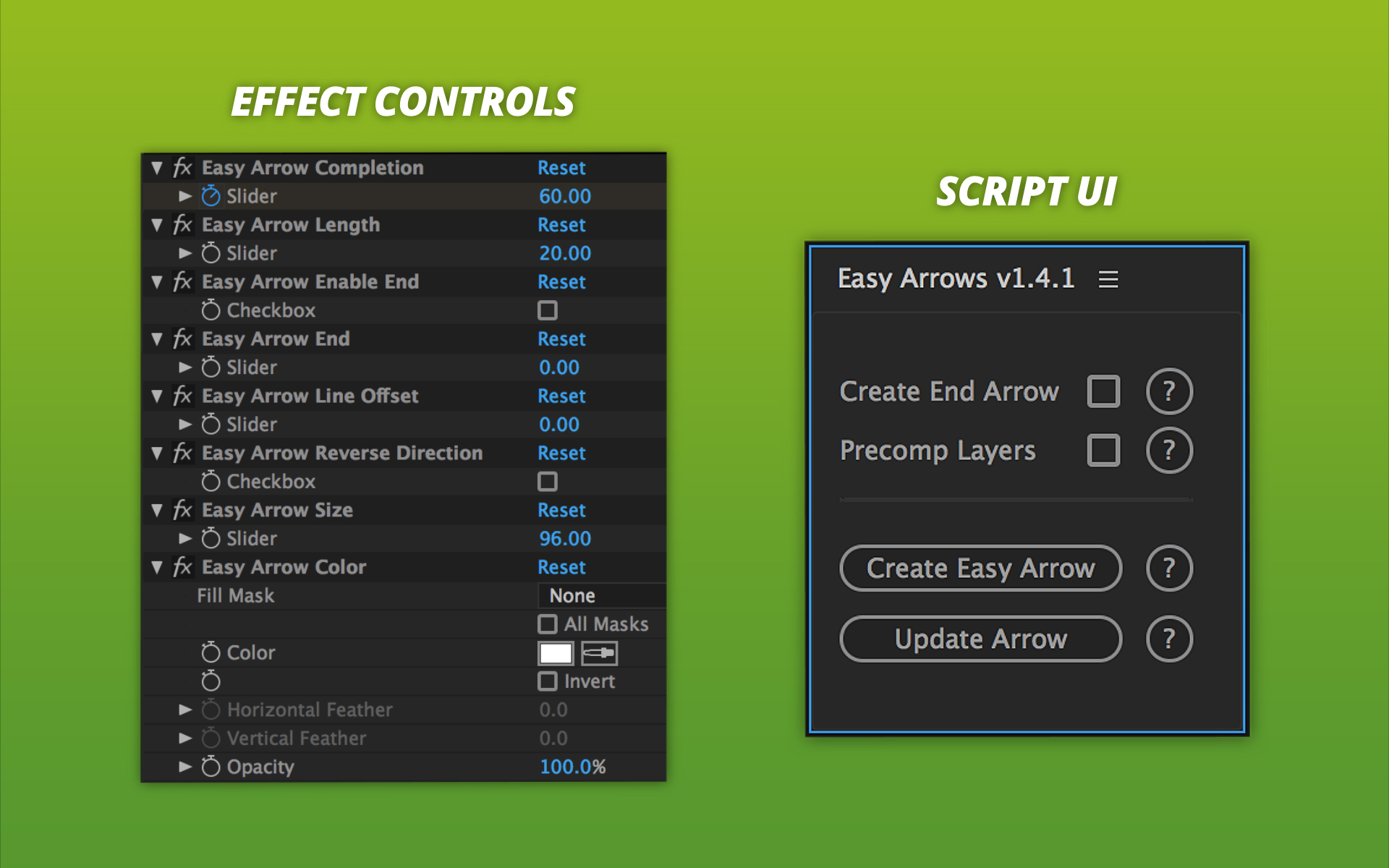 简易箭头的效果控件和脚本UI面板.jpg