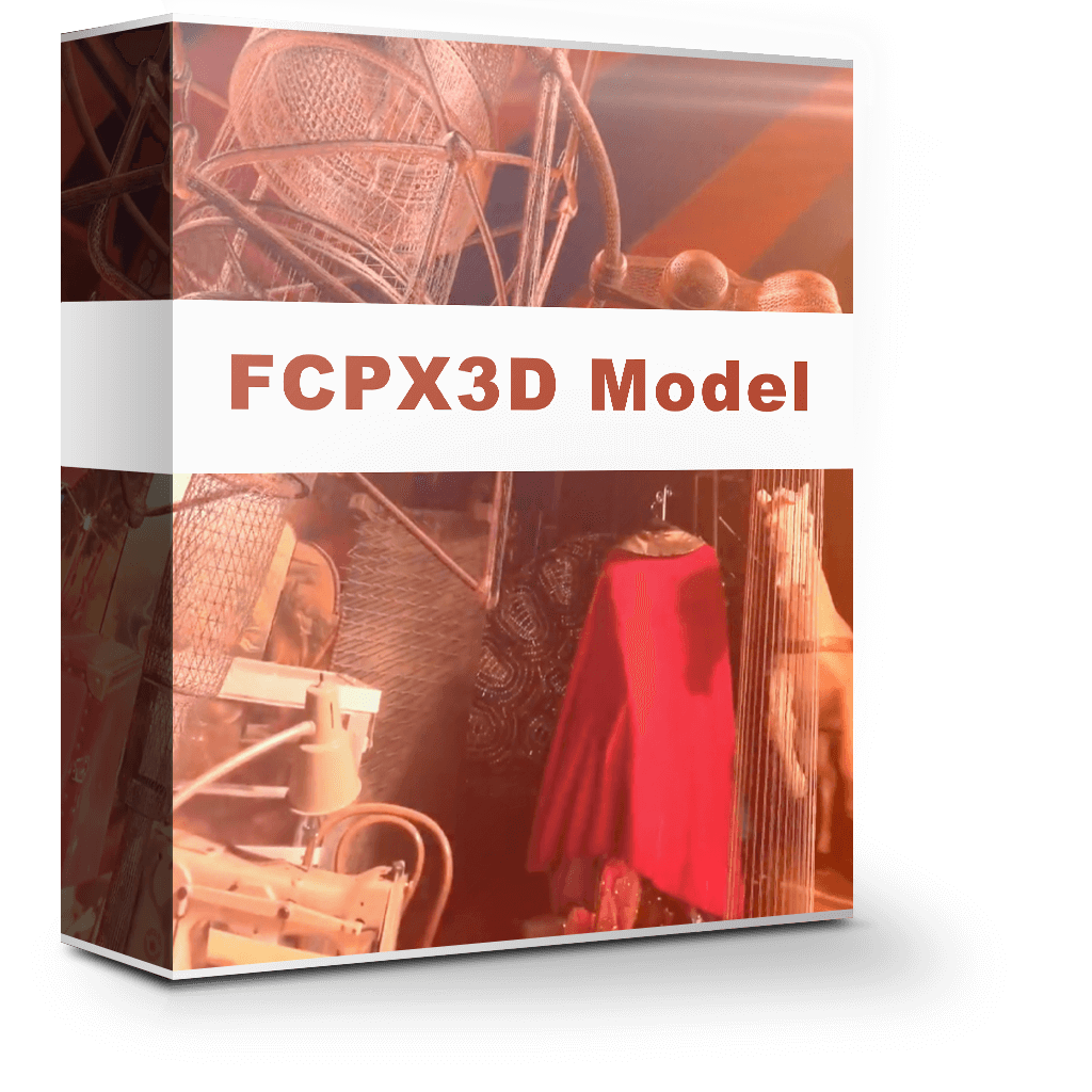 FCPX3D Model 1.0 直接导入OBJ三维模型