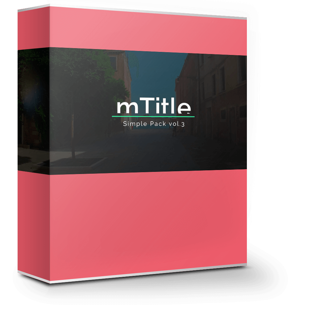 mTitle Simple Pack v3 1.0 简约优雅文字大标题