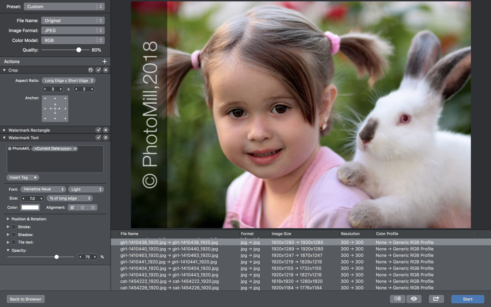 PhotoMill X 2.1.1 多功能批量照片转换器