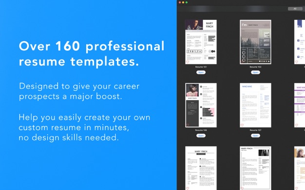 Resume Templates - DesiGN 3.2.4 for Mac|Mac版下载 | Pages简历模板合集