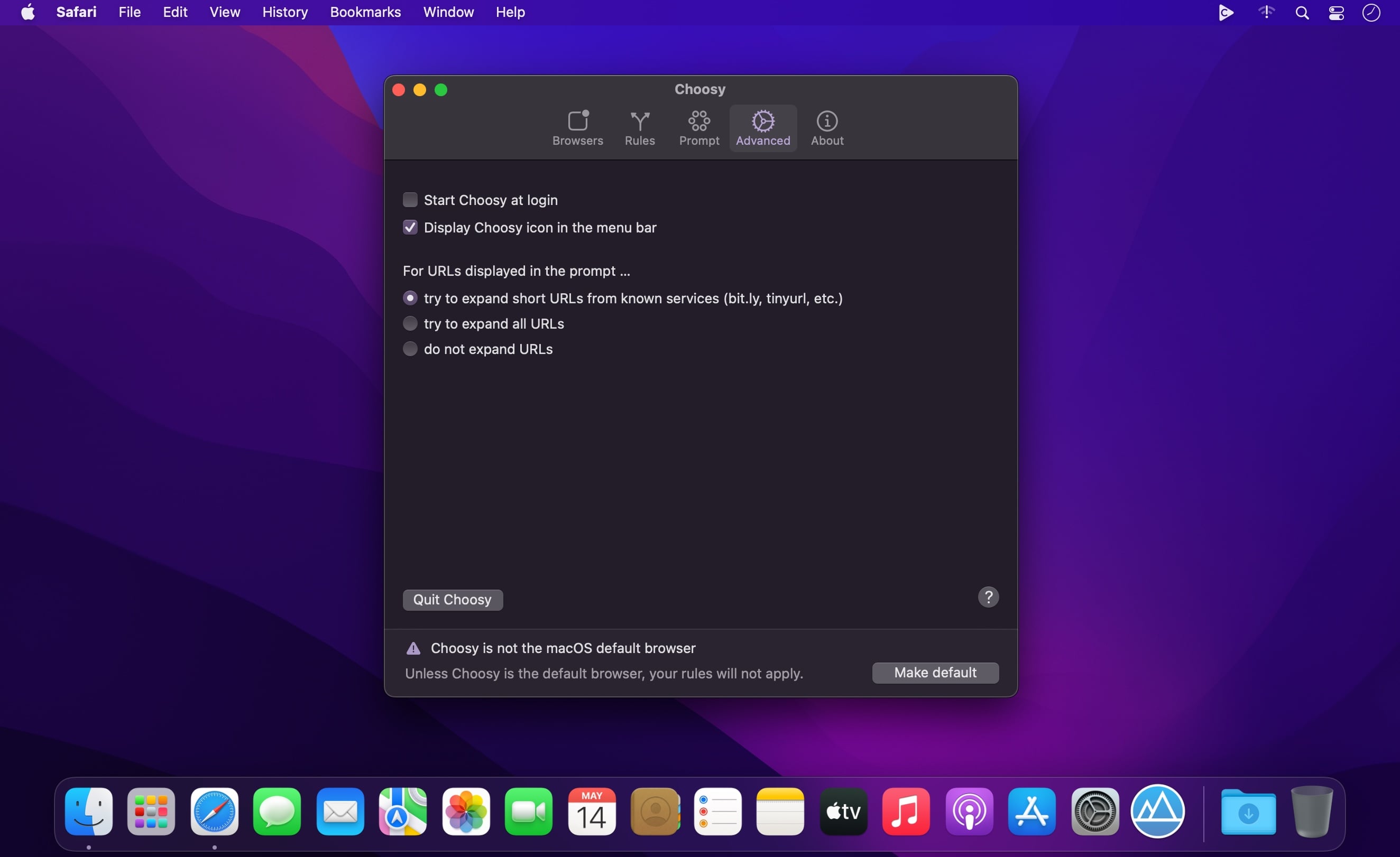 Choosy 2.2.1 for Mac|Mac版下载 | 用不同浏览器打开指定链接