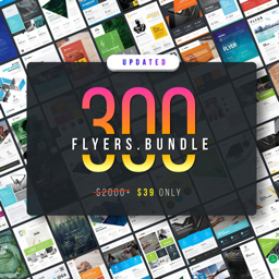 Creative Market – Corporate Business Flyers Bundle 1.0 for Mac|Mac版下载 | 300个海报和传单模版（ESP格式）