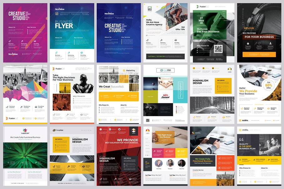 Creative Market – Corporate Business Flyers Bundle 1.0 for Mac|Mac版下载 | 300个海报和传单模版（ESP格式）