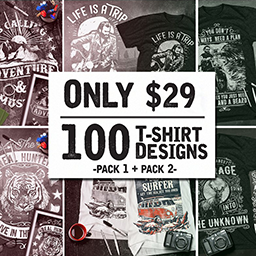 Creative Market - T-Shirt Design Mega Collection 1.0 for Mac|Mac版下载 | 100套T恤设计模版