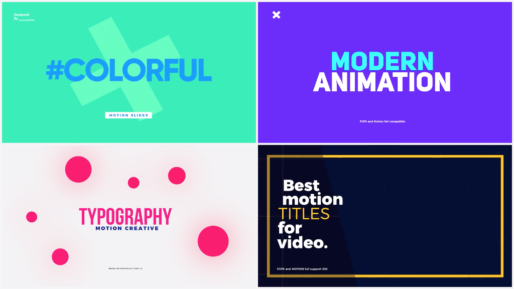 Videohive – Motion Graphics Pack 1.0 for Mac|Mac版下载 | FCPX插件