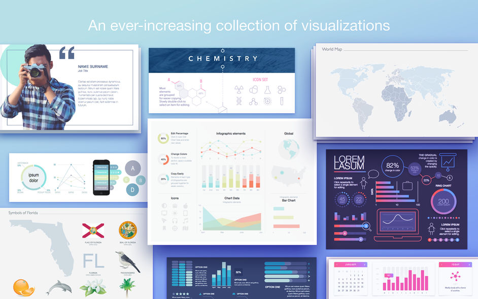 Infographics Lab - Templates 3.4.8 for Mac|Mac版下载 | Keynote模板