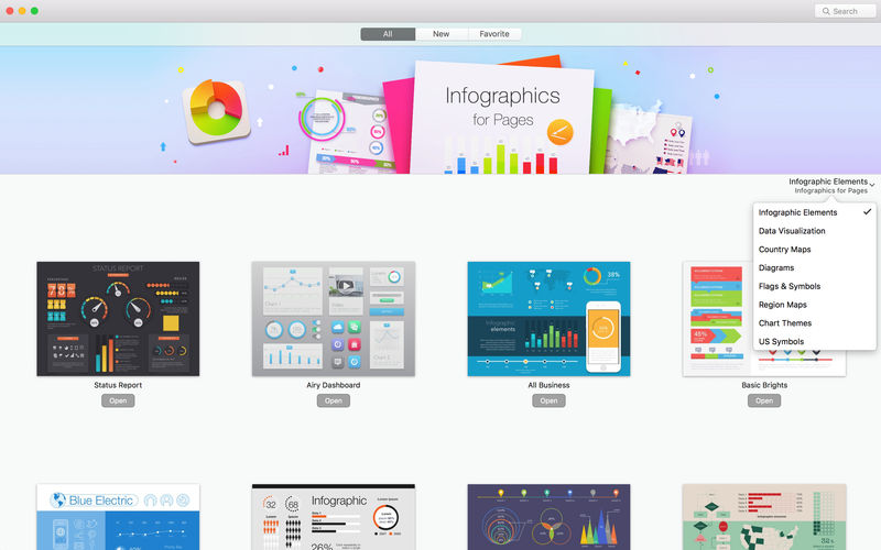 Infographics Maker - Templates 3.3.3 for Mac|Mac版下载 | Pages模板