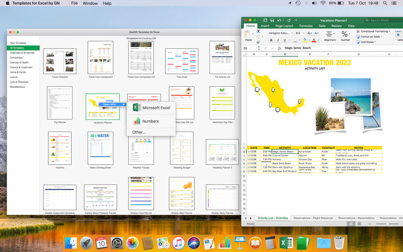 Templates for MS Excel by GN 5.0.5 for Mac|Mac版下载 | Excel模板合集
