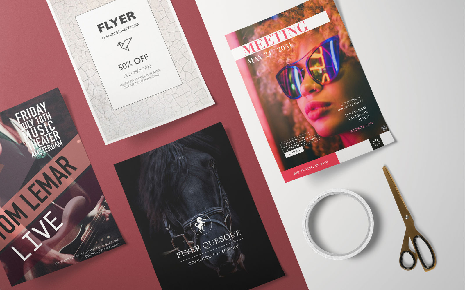 Flyer Templates - DesiGN 3.0.1 for Mac|Mac版下载 | Pages 模板