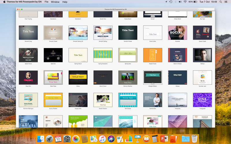 Themes for MS PowerPoint by GN 4.0.3 for Mac|Mac版下载 | ppt模板套件