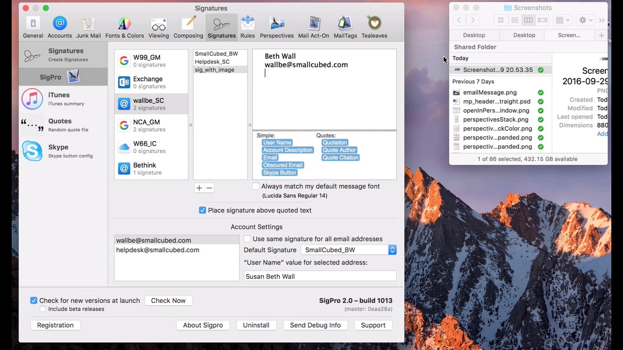 SigPro 2.1.4 for Mac|Mac版下载 | 苹果邮件客户端插件