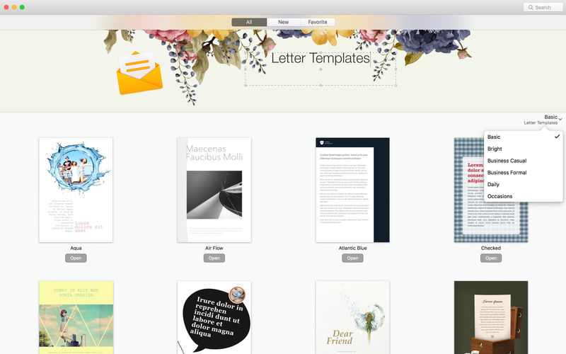 Letter Template Lab for Pages 4.2.1 for Mac|Mac版下载 | Pages信件模板