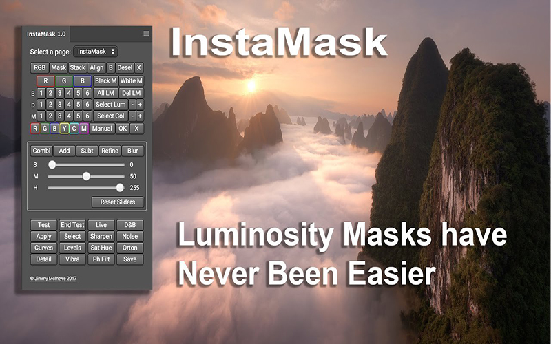 InstaMask 1.1 for Mac|Mac版下载 | PS亮度遮罩和曝光混合工具集