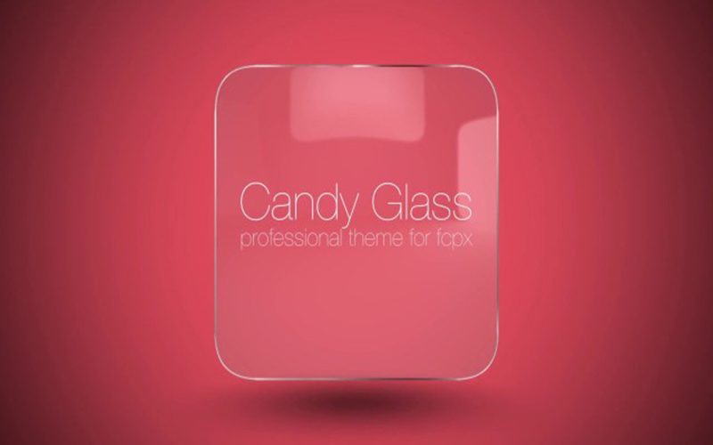 Pixel Film Studios – Candy Glass 1.0 for Mac|Mac版下载 | FCPX插件：玻璃材质滤镜文字特效