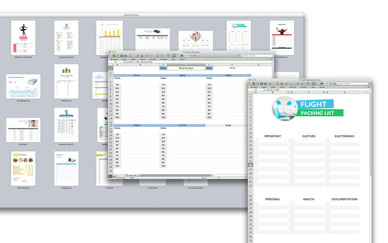 Templates for MS Excel - Xpert Designs 3.0 for Mac|Mac版下载 | MS Office Excel模板