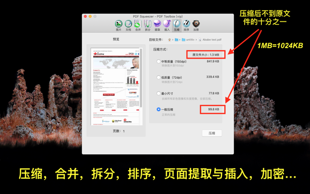 PDF压缩 - PDF全能工具箱 6.3.1 for Mac|Mac版下载 | PDF Compressor & PDF Toolbox