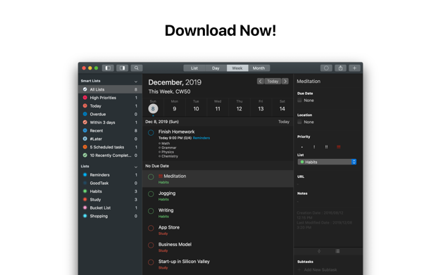 GoodTask 7.6.0 for Mac|Mac版下载 | 任务及项目管理工具