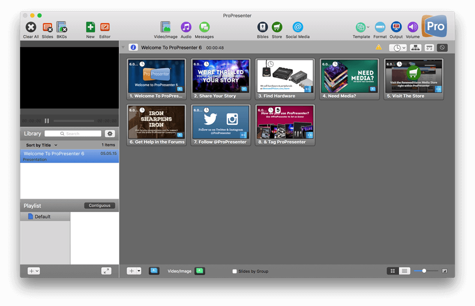 ProPresenter 7.14 for Mac|Mac版下载 | 现场演示制作