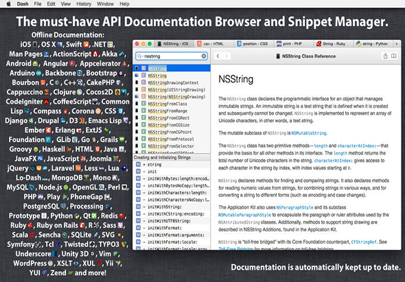 Dash 7.1.0 for Mac|Mac版下载 | 代码片段管理器