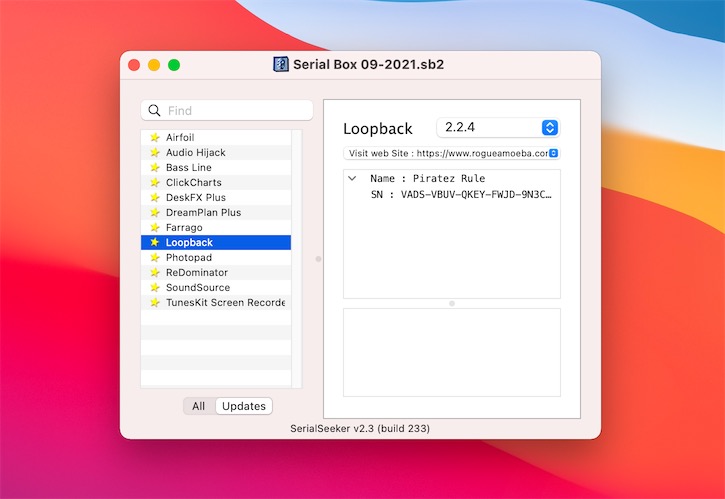 Serial Box 2023.09 for Mac|Mac版下载 | Mac软件序列号数据库