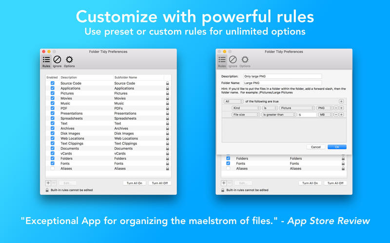 Folder Tidy 2.9.2 for Mac|Mac版下载 | 文件归纳整理工具