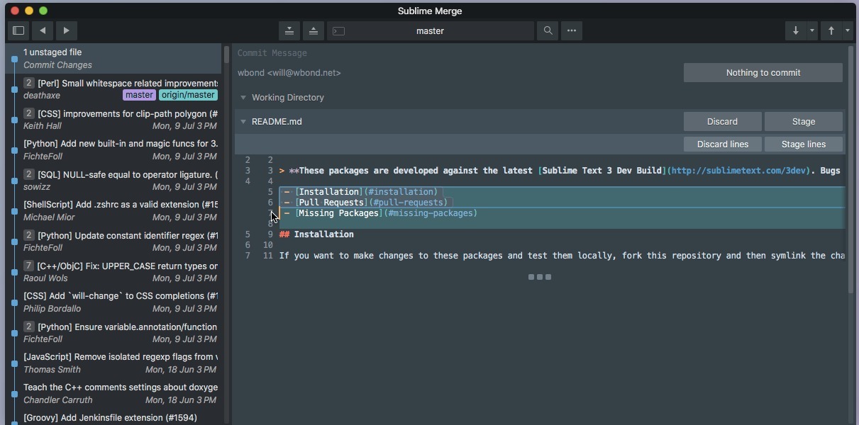 Sublime Merge 2091 for Mac|Mac版下载 | Git客户端