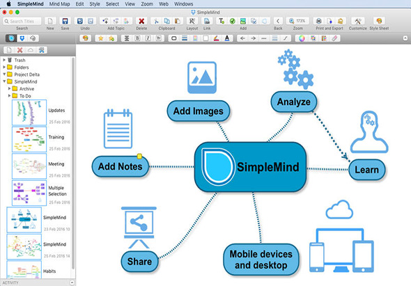 SimpleMind 2.2.0 for Mac|Mac版下载 | 思维导图工具