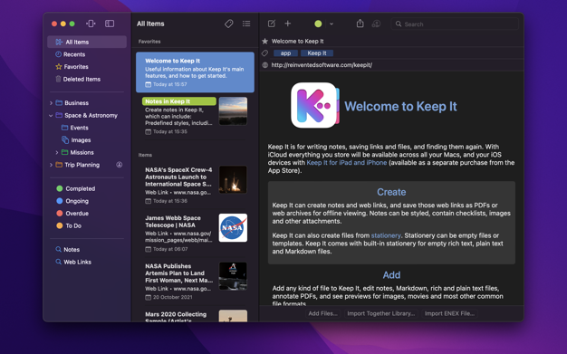 Keep It 2.2.12 for Mac|Mac版下载 | 笔记应用