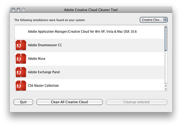 Adobe Creative Cloud Cleaner Tool 4.3.0.337 for Mac|Mac版下载 | Adobe系列软件卸载工具