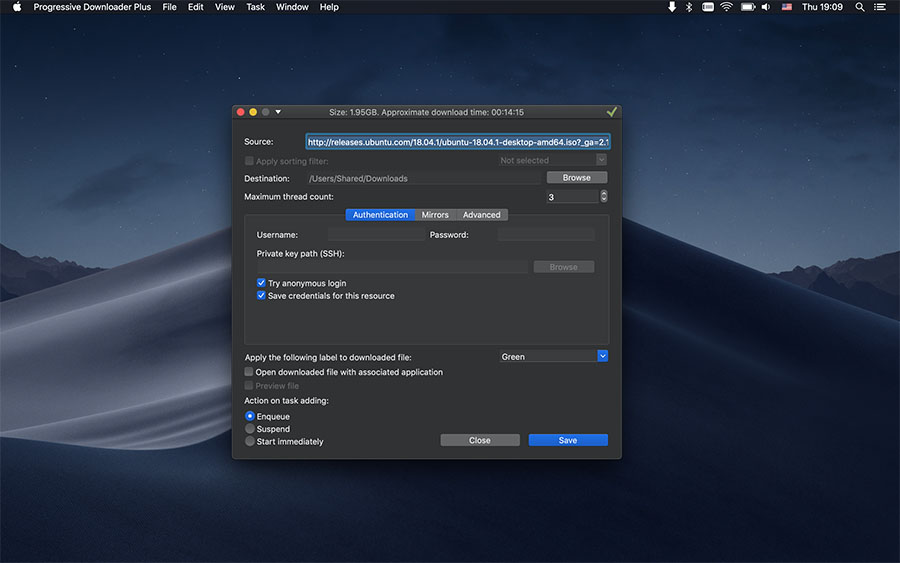 Progressive Downloader 5.9 for Mac|Mac版下载 | 下载工具
