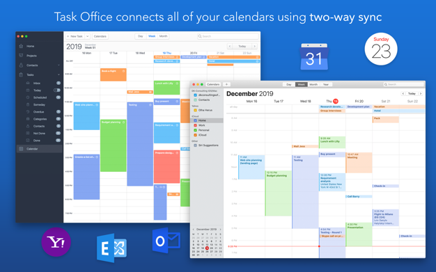 任务办公室（Task Office） 8.15 for Mac|Mac版下载 | 待办事项和日历