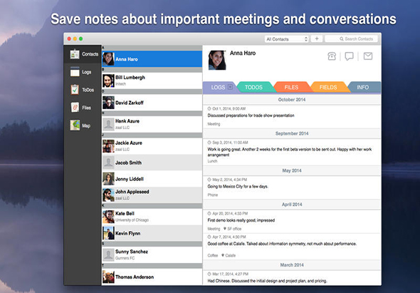 Contacts Journal CRM 3.3.12 for Mac|Mac版下载 | 客户关系管理软件