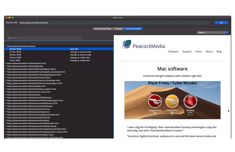 Website Watchman 3.3.1 for Mac|Mac版下载 | 网站监测工具