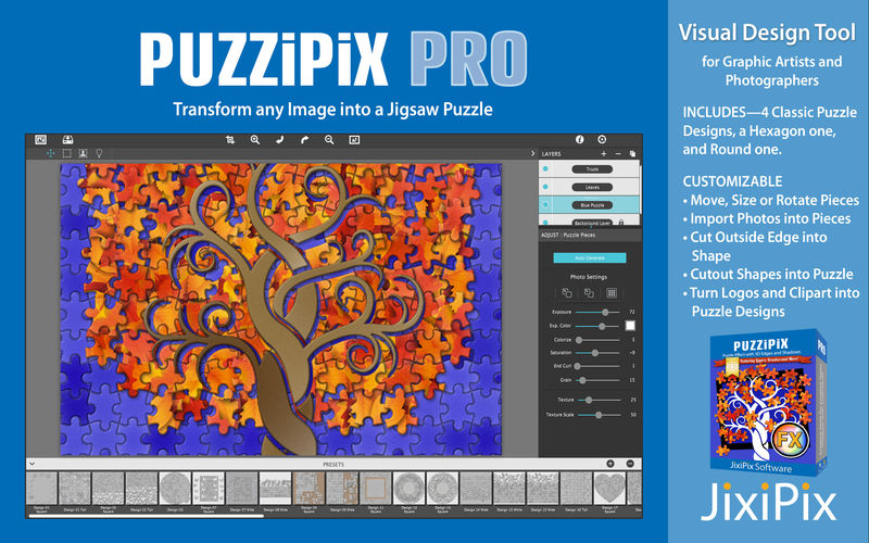 PuzziPix Pro 1.0.17 for Mac|Mac版下载 | 将照片转换成拼图