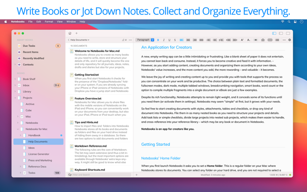 Notebooks 3.2.1 for Mac|Mac版下载 | 记事本