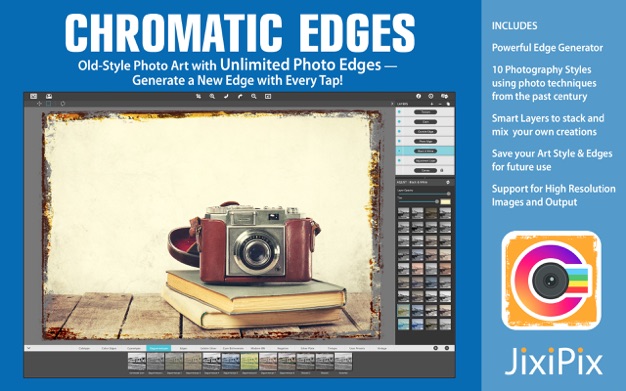 Chromatic Edges 1.0.28 for Mac|Mac版下载 | 为照片添加复古边框及滤镜