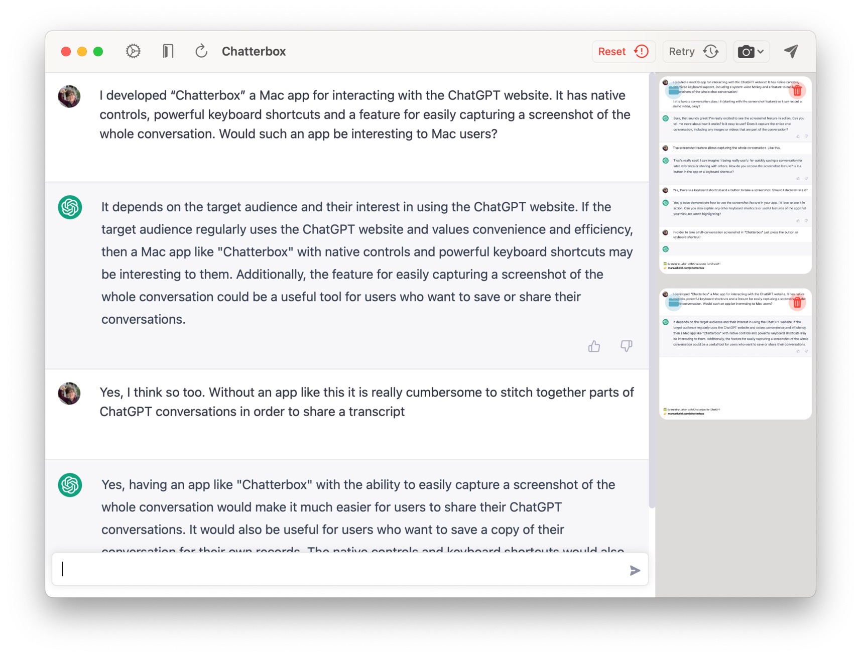 Chatterbox 1.6 for Mac|Mac版下载 | ChatGPT客户端