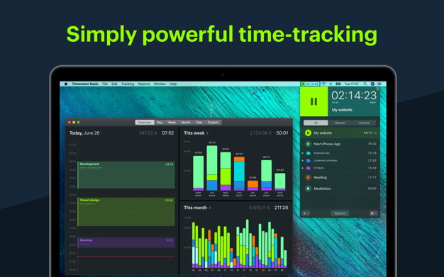 Timemator 3.0.3 for Mac|Mac版下载 | 时间跟踪软件