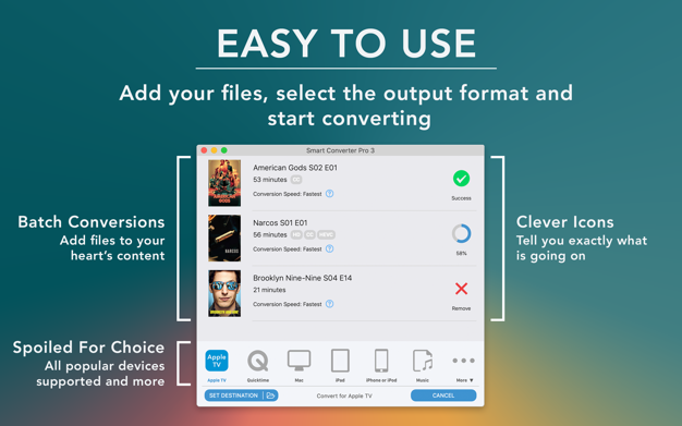 Smart Converter Pro 3 3.1.3 for Mac|Mac版下载 | 视频格式转换