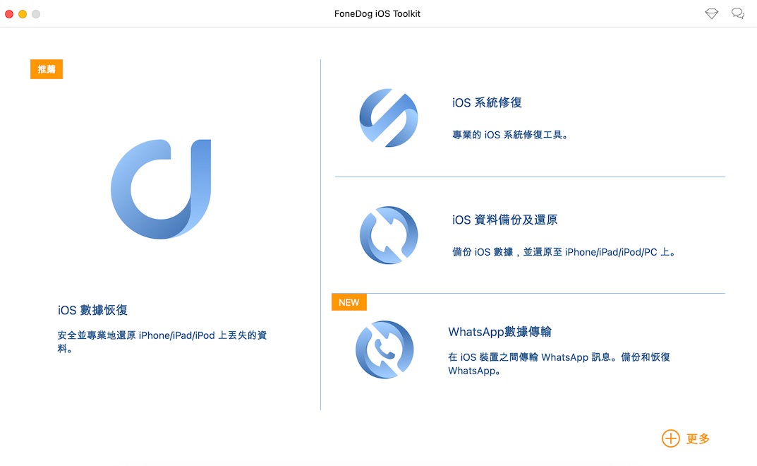FoneDog Toolkit - iOS Data Recovery 2.1.80 for Mac|Mac版下载 | iOS数据恢复软件