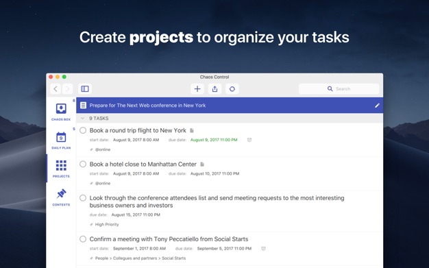 Chaos Control 1.16.2 for Mac|Mac版下载 | GTD待办事项处理工具