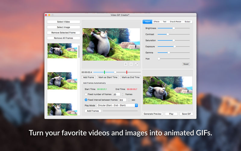 Video GIF Creator 1.3 for Mac|Mac版下载 | GIF制作软件