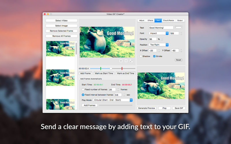 Video GIF Creator 1.3 for Mac|Mac版下载 | GIF制作软件