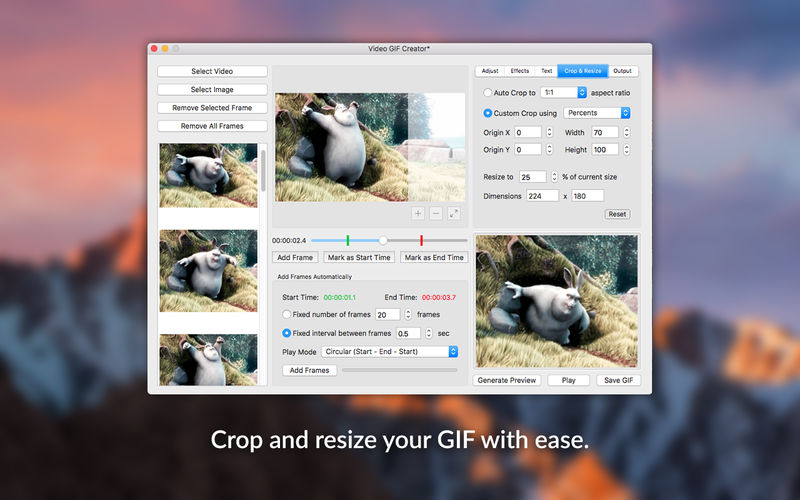 Video GIF Creator 1.3 for Mac|Mac版下载 | GIF制作软件