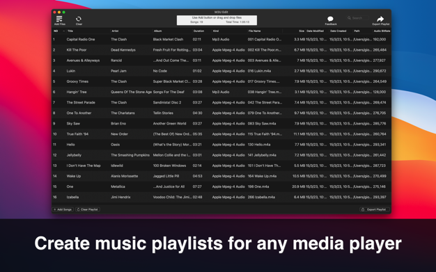 M3U Edit 1.4.2 for Mac|Mac版下载 | 创建M3U播放列表