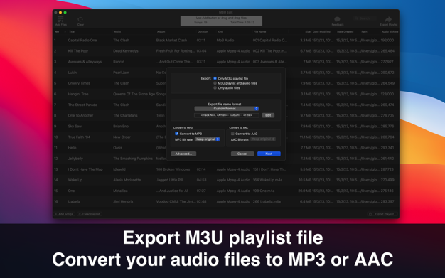 M3U Edit 1.4.2 for Mac|Mac版下载 | 创建M3U播放列表