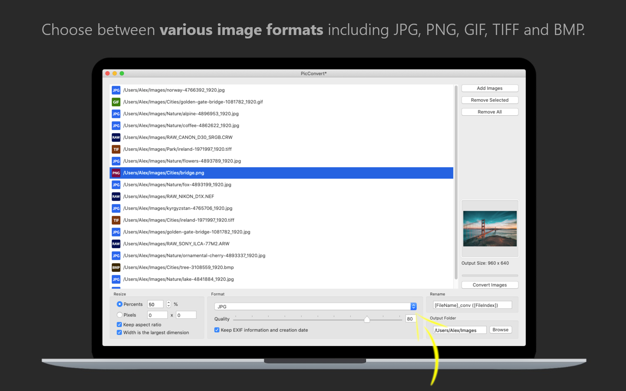 PicConvert - Convert Photos 1.3 for Mac|Mac版下载 | 图片格式批量转换工具
