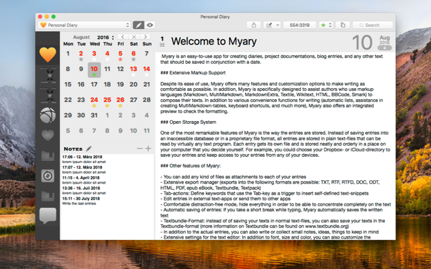 Myary 2.5.0 for Mac|Mac版下载 | 文本编辑器